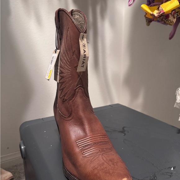 Ariat Dark Brown Leather Western Boots - Picture 1 of 3